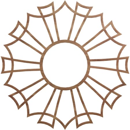 Ekena Millwork Augustus Wood Fretwork Pierced Ceiling Medallion, Walnut, 32"OD x 11 1/4"ID x 3/8"T CMWP32X32X0375AUWA